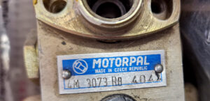 Przykład tabliczki znamionowej pompy Motorpal